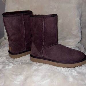 UGG Purple Winter Boots with Sheepskin Lining